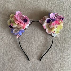 Custom Handmade Rhinestone Cat Ears